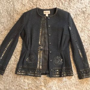 H&M Embroidered Wool Jacket